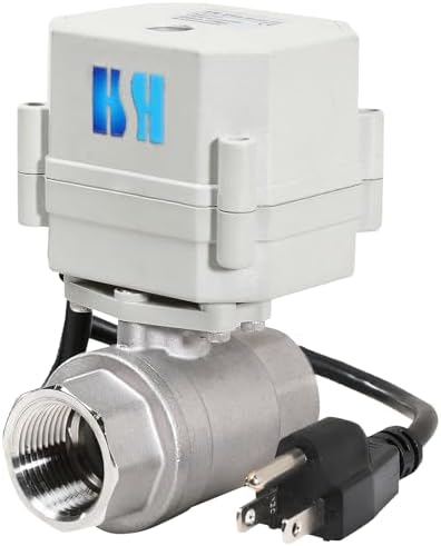 3/4 inch DN20 110-230VAC Normally Open Stainless Steel 304/CF8 Motorized Electrical Ball Valve With U.S. Plug - Image 2