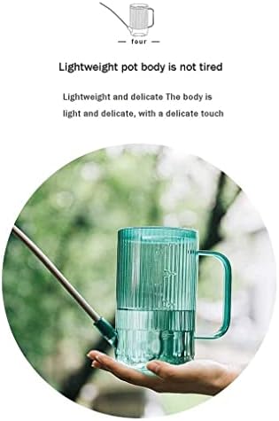 Watering Can Water Can Watering Can Stainless Steel Long Mouth Watering Pot Transparent Watering Cans for Bonsai Plants Garden Outdoor Watering Can Indoor Plants(Green) - Image 3