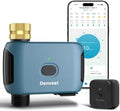 WiFi Water Timer with Brass Inlet, 1 Zone Smart Sprinkler Timer for Garden Hose Faucet, WiFi Hose Timers with Up to 20 Watering Plans, APP & Voice Control, Compatible with Alexa (2.4GHz Only) by Denvest