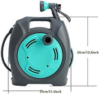 Heavy Duty Water Hose Holder, Portable Hose Reel Cart, Garden Water Pipe Hose Holder Rack, Outdoor Hosepipe Cart Organizer, Suitable for Most Types of Faucet, with 10M/32Ft Hose and 7 Pattern Nozzle - Image 3