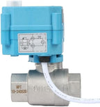 U.S. Solid Motorized Ball Valve - IP67 1/2inch Stainless Steel Ball Valve 9-24V with Waterproof Cover, Full Port, Manual Function, 2 Wire Auto Return, NPT, Normally Open - Image 5