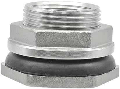 Hose Connector BSP Female Thread 304 Stainless Steel Pipe Fitting Coupler Water Tank Hole Drain, for Home Garden Hose Connectors Adapter Fitting(DN40) - Image 7