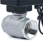 U.S. Solid Motorized Ball Valve- 3/4" Stainless Steel Ball Valve with Full Port, 9-36V AC/DC, 2 Wire Auto Return Setup, Normally Closed (N/C) - Image 2