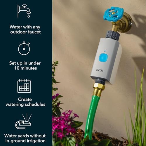 Rachio Smart Hose Timer (Valve Only) | Outdoor Watering | Easy Faucet Install, Automate Sprinkler Schedule Lawn, Garden, Yard, No WiFi Hub Included - Image 4