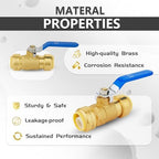 100PCS Foskan 1/2" Push Fit Ball Valves,1/4" Turn Shut-off Valves - Image 4