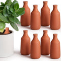 DoubleFill Ollas Terracotta Watering Pots, 24 oz, 8 Pcs by DoubleFill