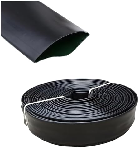 Flat Soaker Hose Drip Irrigation System for Garden Beds Leaky Pipe for Efficient Watering Easy Connect 100m 2inches by Unknown