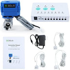 U.S. Solid Water Leak Detector with Auto Shut-Off Valve & Sound Alarm, 3/4" NSF Certified 304SS Motorized Ball Valve with 3 Sensors, Smart Sensor System for Water Heaters, Laundry & Flood Prevention by USSolid