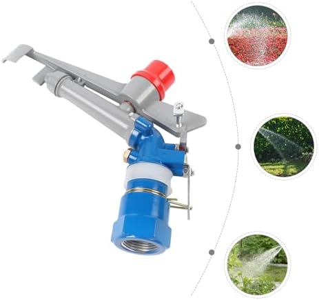 Garden Hose Nozzle Heavy Duty Brass Metal Sprayer Nozzle, 36-360° Adjustable Angle Irrigation Sprinkler Head, Limiting Circlip Controls Swing Range for Car Washing, Outdoor Gardening & Greening - Image 4