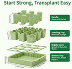Seed Starter Tray with Handles Easy Transplant 9 Cells - Image 2