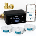 Frizzlife LPG365 Smart Water Auto Shutoff Valve W/ 3 Leak Sensors, 100% Dual Detection- 0.01GPM Ultrasonic Micro Leak Detector & Sensor-Triggered Shutoff, App Control,Flow & Temp Monitor,Fits 1.25"&1" by FRIZZLIFE