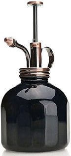 Plant Mister- Black Glass Bottle & Brass Sprayer (Antique Copper) - Image 5