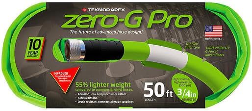 Teknor Apex zero-G NeverKink Durable Kink Free Garden Hoses (zero-G Pro, 3/4" x 50') by TeknorApex