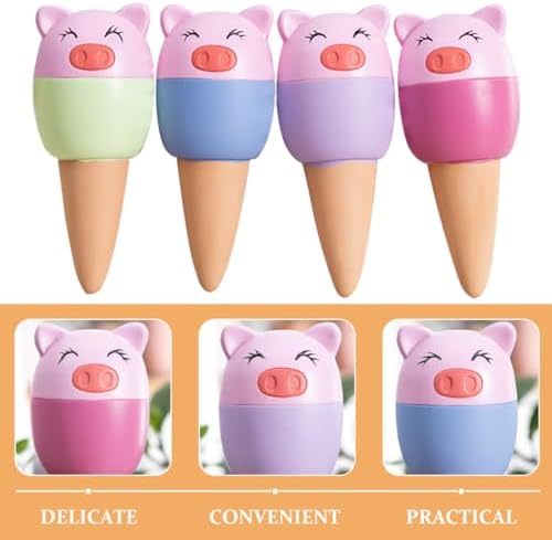 4pcs Terracotta Self Watering Spike for Plants Pig Shaped - Image 2