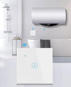 EU 40A WiFi Smart Water Heater Switch,Glass Touch Panel,Works with Apple Homekit Siri Voice Control, Waterproof,Neutral line Needed - Image 4