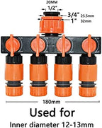 Garden Hose Splitter 2/4-way Garden Tap Y-Type Water Connector Agriculture Water Pipe Fittings 1Pcs (Color : J) - Image 2