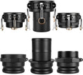 Pelopy 6 Pcs 4 Inch Black Cam Lock Fittings Kit by Pelopy