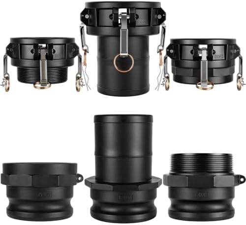 Pelopy 6 Pcs 4 Inch Black Cam Lock Fittings Kit by Pelopy