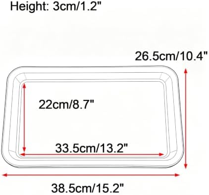 Durable Rectangular Resin Potted Plant Trays, Planter Water Tray - Image 2
