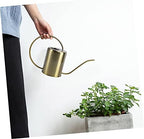 Holibanna Brass Watering Can for Plants Long Spout Stainless Steel Kettle 1.5L Capacity for Indoor and Outdoor Use Practical Watering Pot Ergonomic Handle - Image 3