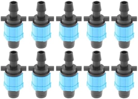 50Pcs Drip Tape Connector Irrigation Tubing Fittings Twist Locks 1/2" Barb for 5/8" Sprinkler Fits Garden Flower Beds - Image 3