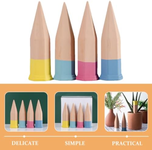 Beaupretty 4pcs Ceramic Plant Waterer Spikes for Automatic Drip Irrigation - Image 3