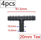 Garden Hose Fittings Drip Irrigation 16/20/25mm Tube Barb Fittings Connector Tee Elbow Connector Cap Plug End Kit 1/2 Inch Tubing Hose Garden (Color : Gold) - Image 6