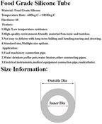 Clear Food Grade Silicone Rubber Hose, ID 0.5-m Transparent Flexible Drink - Image 4