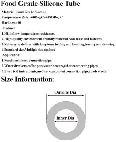 Clear Food Grade Silicone Rubber Hose, ID 0.5-m Transparent Flexible Drink - Image 4