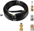 Drain Cleaning Hose Pressure Hose High Pressure Washer Nozzle Pipe Cleaning Nozzle(Style G,5 Meter) by Unknown