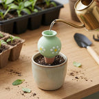 Homoyoyo 4pcs Terracotta Self Watering Spikes Jar Shape Plant Watering Stakes Slow Release Waterer for Potted Plants and Houseplants Consistent Root Health Protection for Windowsills - Image 6