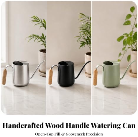 Stainless Steel Watering Can Practical Gooseneck Watering Can Large Capacity for Window Sills, Silver - Image 7