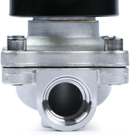 U.S. Solid 1/2" Stainless Steel Electric Solenoid Valve 24V AC N.C. VITON Water Air Fuel - Image 6