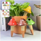 Plant Watering Globes 4pcs Automatic Drip Irrigation System Self Watering Mushroom Spike Greenhouse Garden Auto Water Dripper Device(Color1) - Image 2