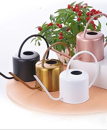 TITA-DONG 1.3L Watering Can for Indoor Plants,Long Spout Stainless Steel Plant Watering Can Copper Colored Watering Can for Indoor Potted Plant, Outdoor Indoor Garden, Plants - Image 5