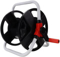 FENICAL Freestanding Garden Hose Reel with Water Gun Holder Black Sturdy Hose Storage Rack for Outdoor Lawn and Patio for Home Watering by FENICAL