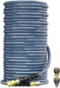 Pressure Washer Hose 200FT 3/8" Steel Wire Braided Swivel Quick Connector by KARHDIR