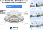 WECO Automatic Shut Off Valve Quick Connect for Reverse Osmosis Water Systems - ⅜ Inch Ports Valve for Water Purification Systems - Image 3