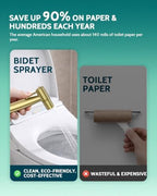 LUFEIDRA Handheld Bidet Sprayer, Adjustable Water Flow, RV Toilet Use, Gold - Image 2