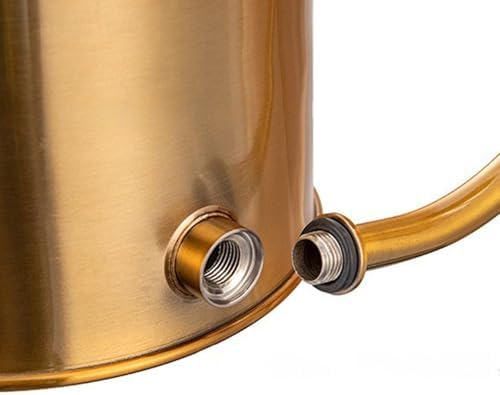 Watering Can Indoor for House Plant 1300ml with Long Spout, Gold - Image 4