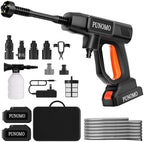 Cordless Pressure Washer, Electric Power Washer with 2x4.0Ah Batteries, Portable Lightweight Car Washer Gun with 6-in-1 Nozzle, Foam Pot, Handheld Power Cleaner for Car, Garden, Patio & Fence by DrhisekiTheCleanYouWant