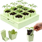 Seed Starter Tray with Handles Easy Transplant 9 Cells by Dkovnck