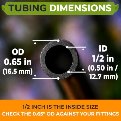 CARPATHEN 1/2" Irrigation Tubing for Quick Connect Drip Irrigation, 50 feet - Image 2