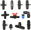 Xiaochen Garden Plumbing Hose Adapter 3/8" to 1/4" Hose Connector Tee Manifold Elbow End Plug Repair 8/11 to 1/8" 4/7 Mm Barb Reducer 5 Pieces (Color : Cross) by Unknown
