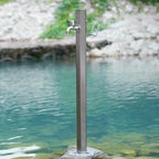 Durable Veal Garden Water Column with Faucet - Outdoor Floor Mount Tap, Antifreeze Hose Connector for Patio, Backyard, Villa & Park - Heavy-Duty Hose Stand by Unknown