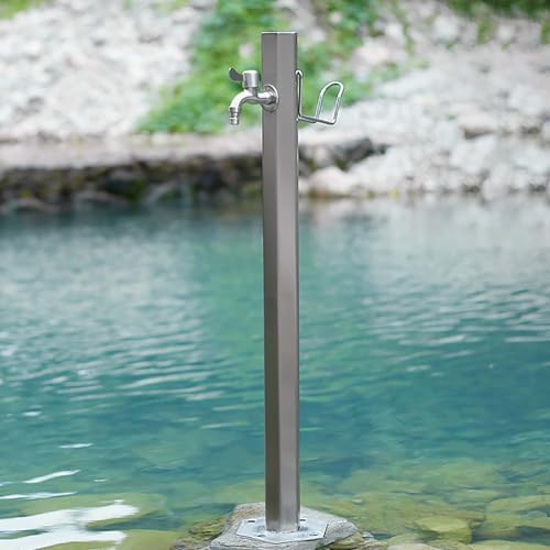 Durable Veal Garden Water Column with Faucet - Outdoor Floor Mount Tap, Antifreeze Hose Connector for Patio, Backyard, Villa & Park - Heavy-Duty Hose Stand by Unknown