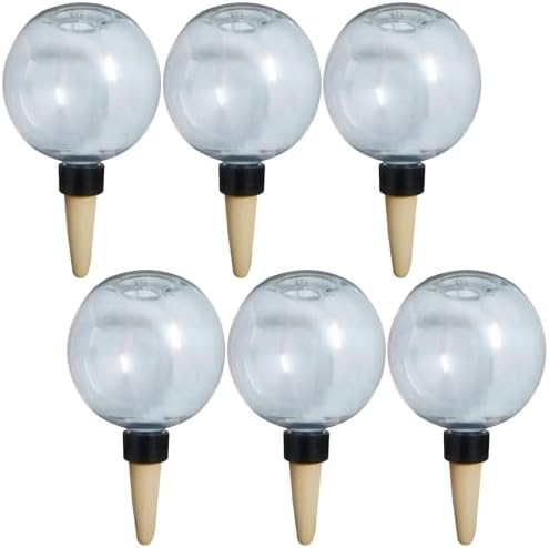 6 Pcs Automatic Plant Watering Device, 17 Oz Self Watering Globes with Terracotta Spike 3.9 X 6.7 in, 500 Ml Irrigation Bulbs for Indoor and Outdoor Pots and Planters by Unknown