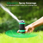 RESTMO 2 Pack Gear Drive Sprinkler with Step Spike Base, Green - Image 5