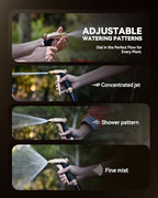 RAINPOINT Garden Hose Nozzle, 100% Heavy Duty Metal Hose Sprayer, High Pressure Water Hose Nozzle with Adjustable Spray Patterns and Flow Control for Watering Plants, Car Washing, Pet Washing, Brown - Image 5