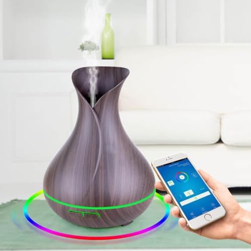 Smart WiFi Wireless Essential Oil Aromatherapy Diffuser, Compatible with Alexa & Google Home, Phone App & Voice Control, Large Ultrasonic Diffuser, LED & Timer Settings - Image 2